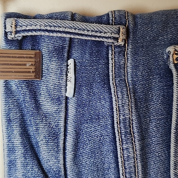 MotherThe Roller Mid-Rise Wide-Leg Jeans Riding The Cliffside Size 28 - Picture 13 of 16